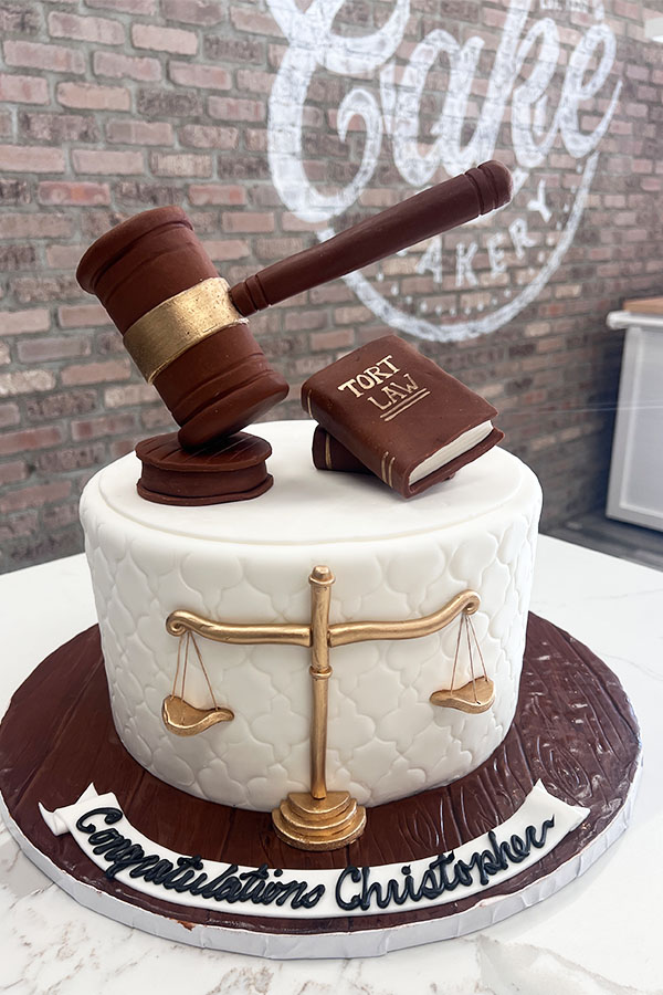Law School Graduation Cake