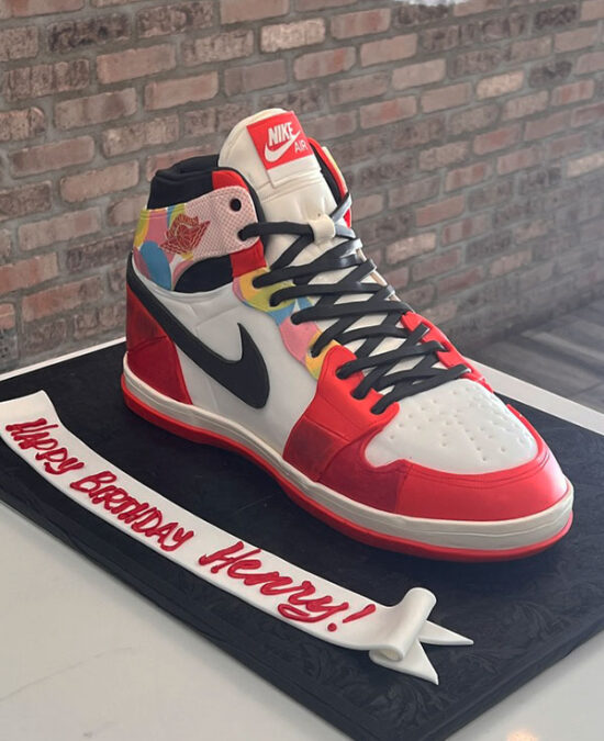Sculpted Sneaker Birthday Cake