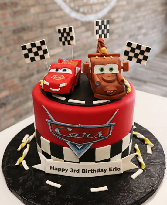Best Custom Birthday Cakes Near Me NJ For Kids & Adults 4 Cars Themed Birthday Cake