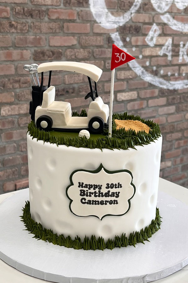 Hole-in-One Golf Cake
