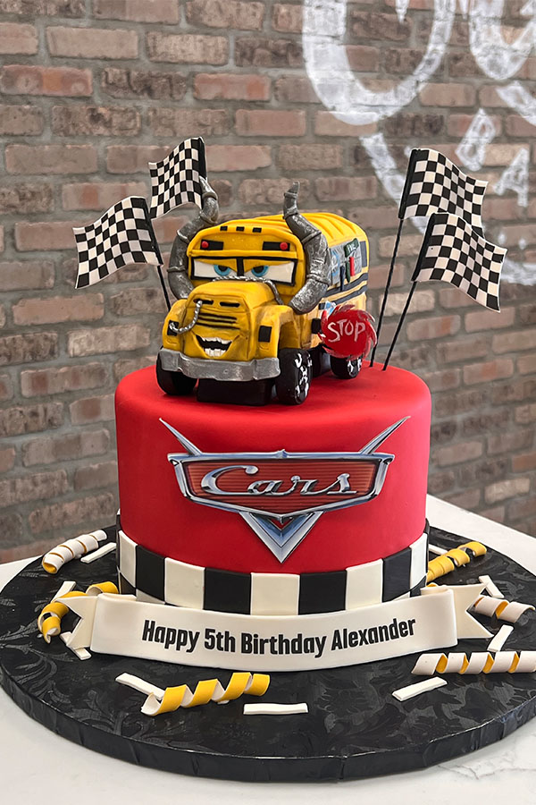 Cars Miss Fritter Birthday Cake
