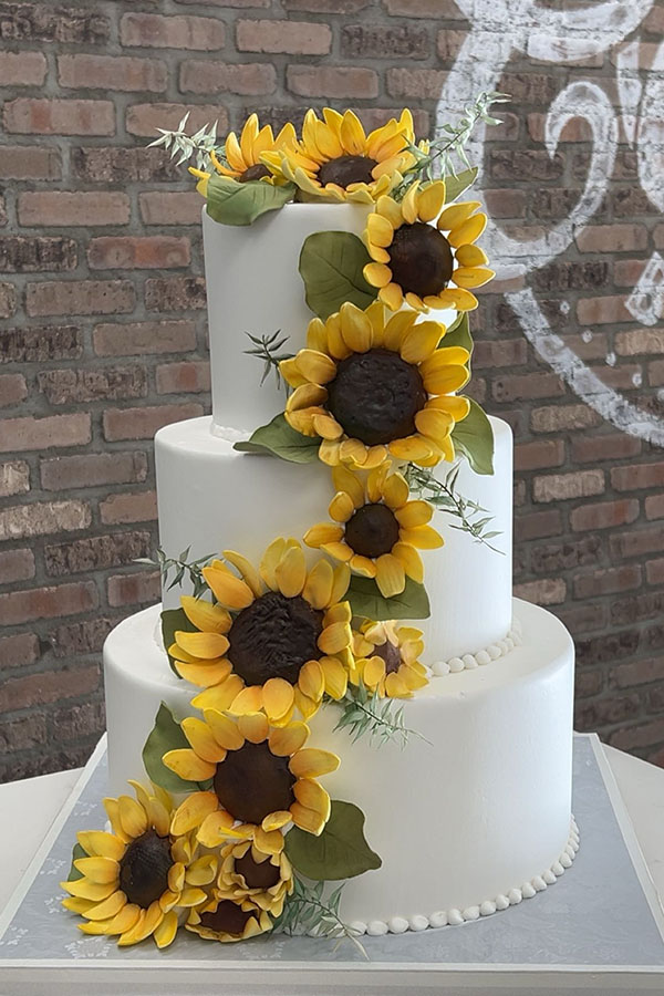 Golden Sunflower Cascade