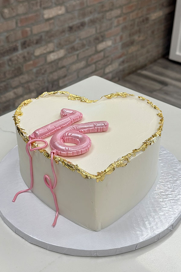 Heart Shaped Ballon Cake